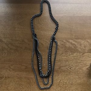 J Crew Four Strand Layered Chain Necklace